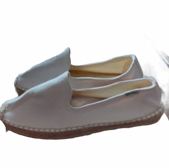 Soludos white neutral espadrilles Size 6.5 - Picture 1 of 8